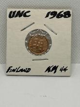 1968 Finland 1 Penni Coin