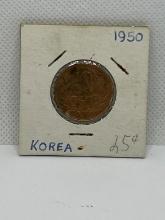 1950 Korea 10 Won Coin