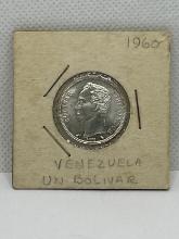1960 Venezuela Un Bolivar Coin