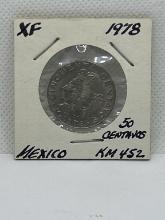 1978 Mexico 50 Centavos Coin