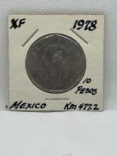 1978 Mexico Diez Pesos
