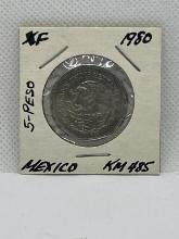 1980 Mexico Cinco Pesos Coin