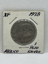 1978 Mexico Un Peso Coin
