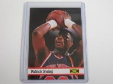 RARE 1993 FAX PAX PATRICK EWING NEW YORK KNICKS UK BRITISH CARD