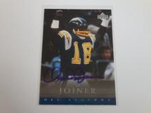 2000 UPPER DECK NFL LEGENDS CHARLIE JOINER AUTOGRAPH CARD CHARGERS