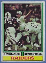 1974 Topps #451 Ken Stabler 2nd Year Oakland Raiders