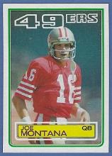 Sharp 1983 Topps #169 Joe Montana San Francisco 49ers