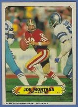 Sharp 1983 Topps Sticker #21 Joe Montana San Francisco 49ers