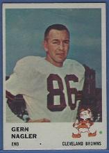 1961 Fleer #14 Gern Nagler Cleveland Browns