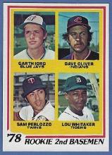 Pack Fresh 1978 Topps #704 Lou Whitaker RC Detroit Tigers