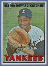 nice 1967 Topps #25 Elston Howard New York Yankees