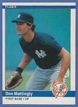 High Grade 1984 Fleer #131 Don Mattingly RC New York Yankees