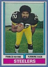 Nice 1974 Topps #220 Franco Harris 2nd Year Pittsburgh Steelers