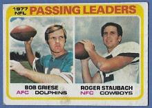 1978 Topps #331 Passing Leaders Roger Staubach Bob Griese