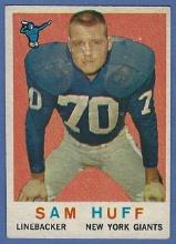 1959 Topps #51 San Huff RC New York Giants