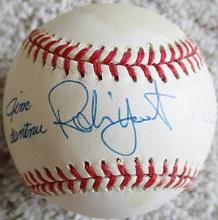 Robin Yount Jim Gantner Paul Molitor Signed OAL Baseball