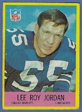 1967 Philadelphia #54 Lee Roy Jordan RC Dallas Cowboys