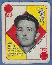 1951 Topps Red Back #7 Howie Pollet St. Louis Cardinals