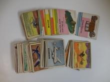 HUGE 1950'S TOPPS 1952 TOPPS WINGS AND 1954 TOPPS WORLD ON WHEELS VINTAGE LOT