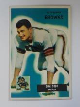 1955 BOWMAN FOOTBALL #159 DON COLO ROOKIE CARD CLEVELAND BROWNS VERY NICE