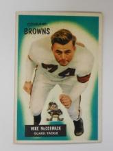 1955 BOWMAN FOOTBALL #2 MIKE MCCORMACK ROOKIE CARD HOF BROWNS SHARP