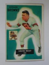 1955 BOWMAN FOOTBALL #98 CARLTON MASSEY ROOKIE CARD BROWNS VERY NICE