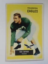 1955 BOWMAN FOOTBALL #63 KEN SNYDER PHILADELPHIA EAGLES VERY NICE SHARP