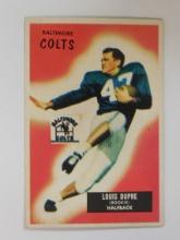 1955 BOWMAN FOOTBALL #160 LOUIS DUPRE ROOKIE CARD BALTIMORE COLTS VERY NICE
