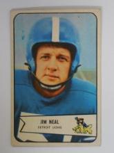 1954 BOWMAN FOOTBALL #75 JIM NEAL ROOKIE CARD DETROIT LIONS VERY NICE