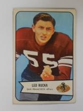 1954 BOWMAN FOOTBALL #18 LEO RUCKA SAN FRANCISCO 49ERS ROOKIE CARD