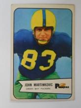 1954 BOWMAN FOOTBALL #80 JOHN MARTINKOVIC ROOKIE CARD GREEN BAY PACKERS