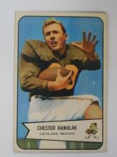 1954 BOWMAN FOOTBALL #90 CHET HANULAK ROOKIE CARD CLEVELAND BROWNS