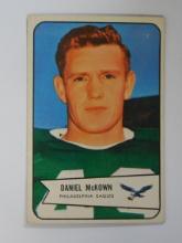 1954 BOWMAN FOOTBALL #93 DANIEL MCKOWN ROOKIE CARD PHILADELPHIA EAGLES NICE