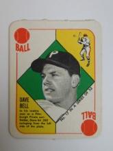 1951 TOPPS BASEBALL RED BACKS #17 GUS DAVE BELL ROOKIE CARD PIRATES VERY NICE