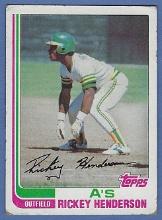 1982 Topps #610 Rickey Henderson Oakland Athletics