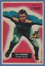 1955 Bowman #112 Lou Creekmur Detroit Lions