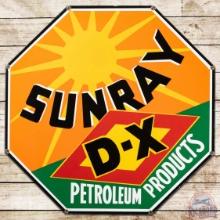 Sunray D-X Petroleum Products 27" SS Porcelain Sign