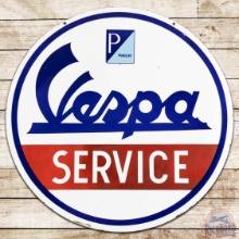Vespa Piaggio Service 31" DS Porcelain Sign