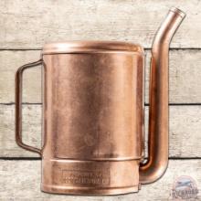 Associated Oil Co. Half Gallon Copper Embossed Swingspout Oil Can
