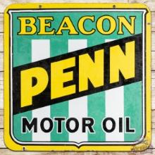 Beacon Penn Motor Oil DS Porcelain Sign