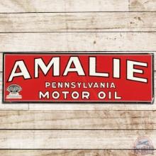 1950 Amalie Pennsylvania Motor Oil SS Tin Sign