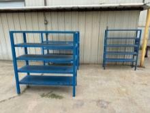 Lot of 3: Metal Rack with 5 shelves 57? X 19? X 60?