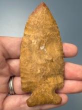 Superb 3 5/8" Side Notch Point, Found at New Post, Jackson Co., Arkansas, Jasper, Ex: Noel, Garvin