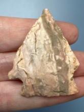 1 5/8" Colorful Chert Point, Striations Noted, Midwestern US