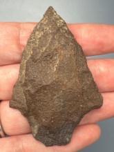 2 3/8" Ferruginous Quartzite Stem Point, Archaic, Found on Taylors Island, MD, Ex: Drapper