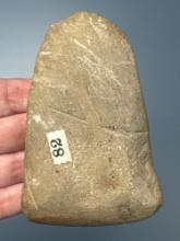 Nice 4" Celt, Polished Bit, Found on Taylors Island, MD, Ex: Drapper, Vandergrift Collection