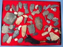 Lot of Various Tools, Points, Pottery, Mainly Found in Gloucester County, New Jersey
