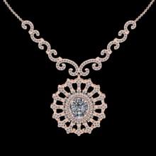 4.13 Ctw VS/SI1 Diamond 14K Rose Gold Necklace(ALL DIAMOND ARE LAB GROWN )