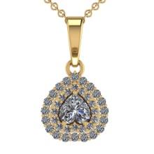 2.03 Ctw VS/SI1 Diamond 14K Yellow Gold Necklace (ALL DIAMOND ARE LAB GROWN )