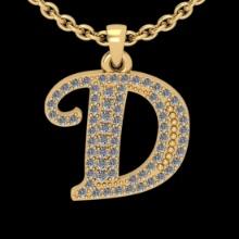 0.36 CtwVS/SI1 Diamond 14K Yellow Gold Necklace (ALL DIAMOND ARE LAB GROWN )